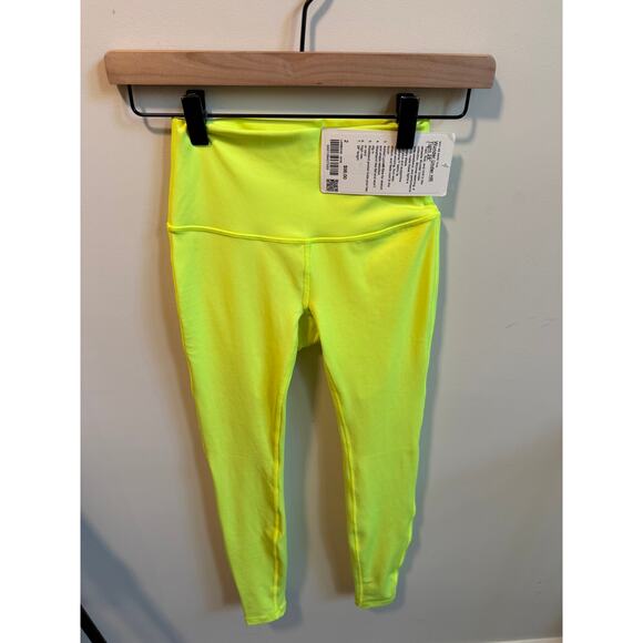 Lululemon Wunder Under High‑Rise Tight 28” Size 2 Yellow NWT - Picture 2 of 8